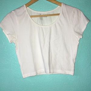 Charlotte Russe White Crop Top